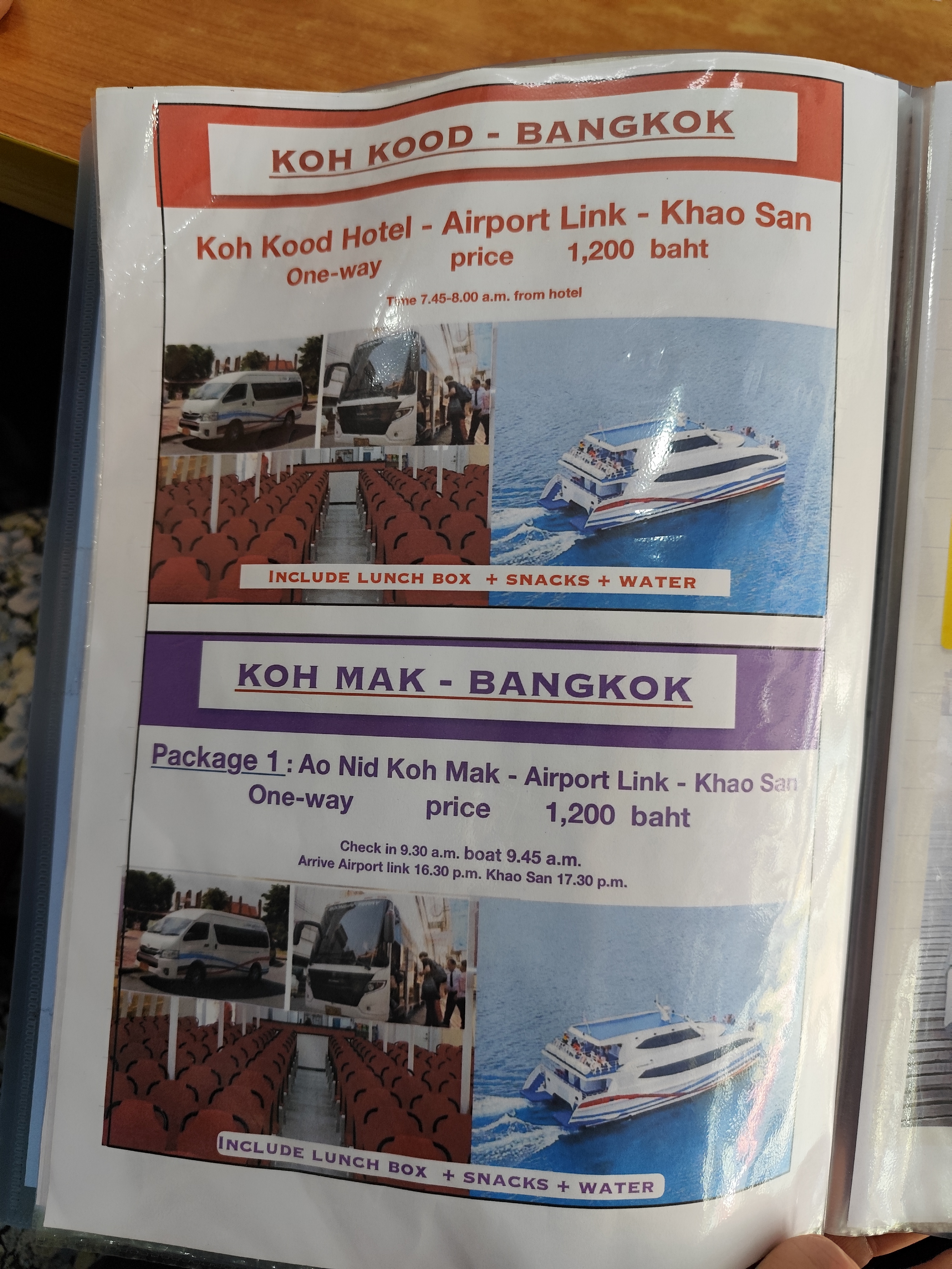 Koh Kood - Bangkok. Koh Mak - Bangkok